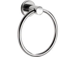 Anillo para toallas de estilo contemporáneo en acero inoxidable 304, cromado.