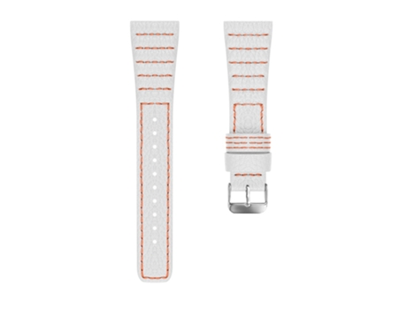 Correa de piel auténtica 20mm para Samsung Galaxy Watch 42mm - blanco