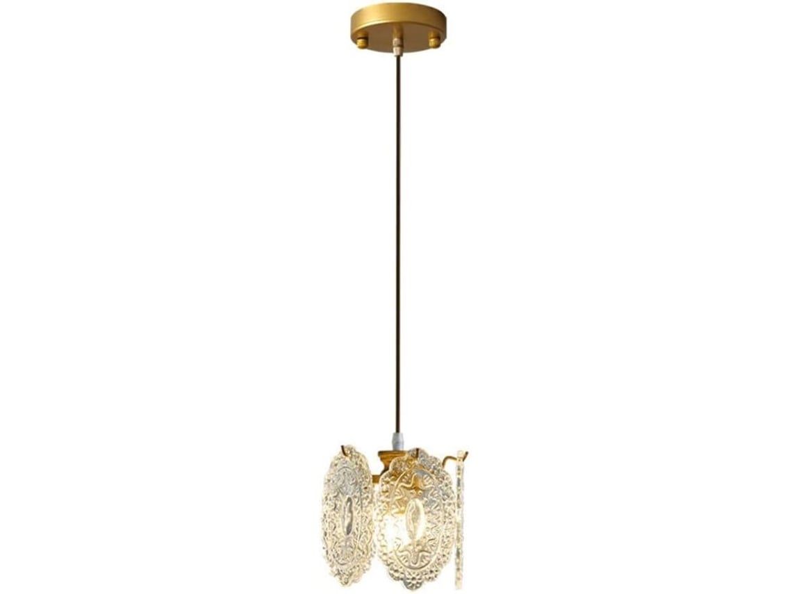 Lámpara Colgante De Cristal Transparente, 1 Bombilla, Estilo Japonés Moderno, Lámpara Colgante Vintage Para Cocina, Isla De Cocina Rústica