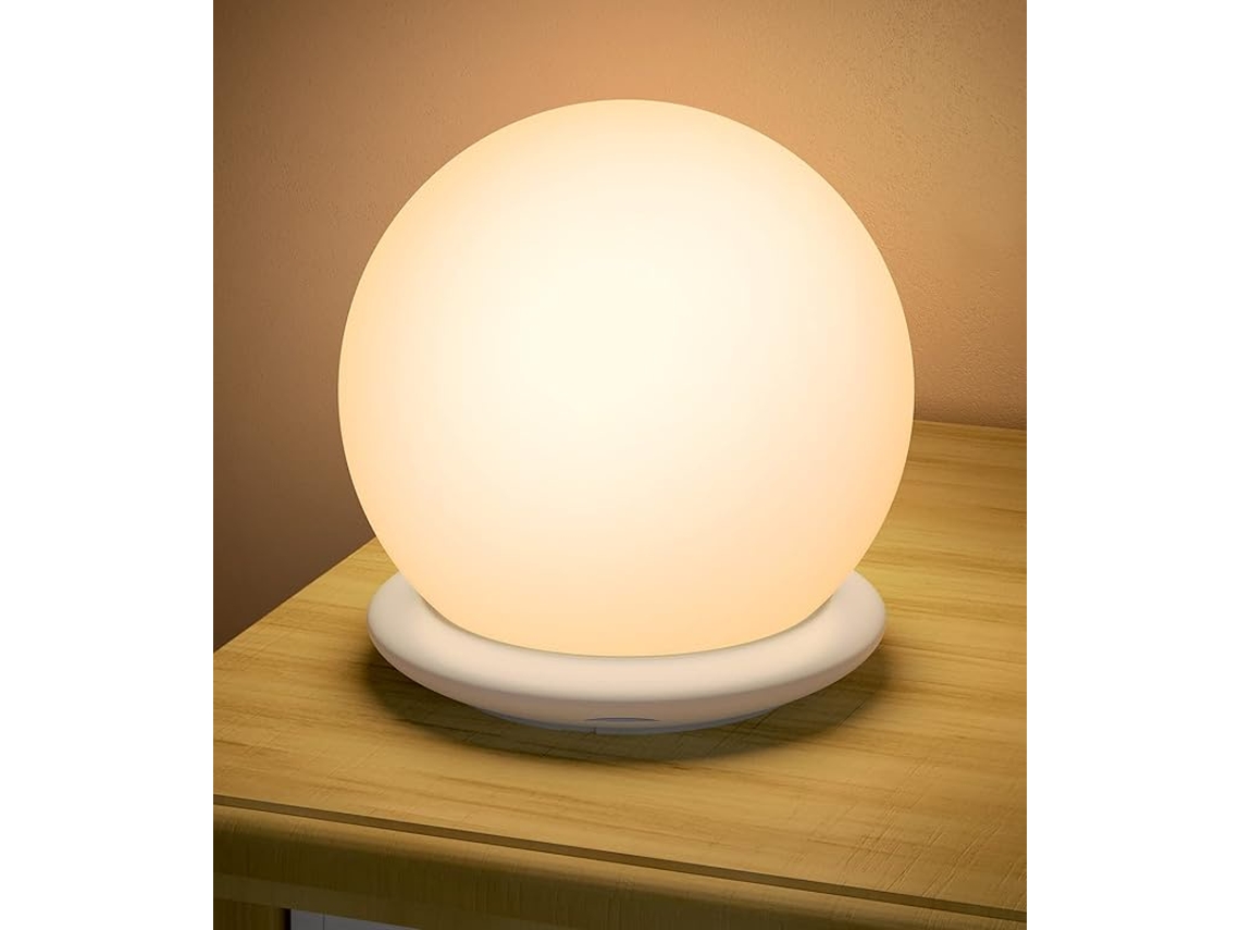 Luz De Noche Para Niños, Luz Led De Noche Con Control Táctil, Recargable Por Usb (blanca)