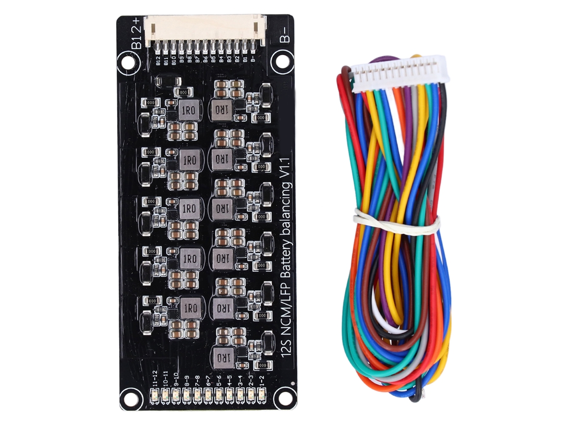 2026-equilibrador Activo De Baterías De Litio 1.2a Bms Inductivo Transferencia Energía 2.0v-4.5v 12s