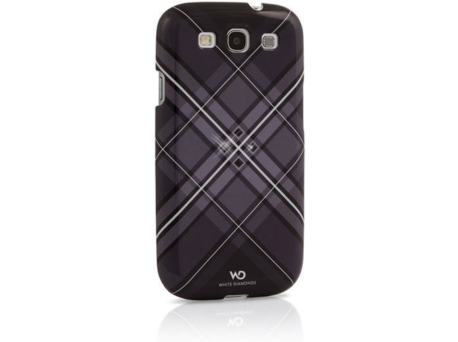 Carcasa Samsung Galaxy S3 WHITE DIAMONDS Grid Negro