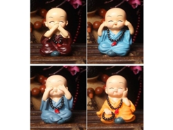 4 Figuras De Buda, Pequeños Monjes, Paneles Decorativos Para Coche, Mesa, Hogar, Oficina, Regalo De Cumpleaños
