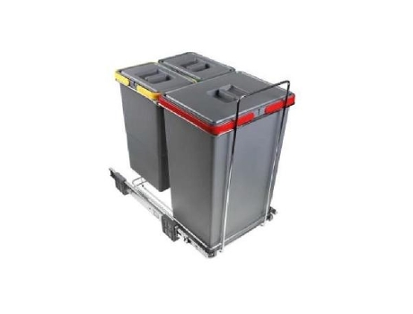 Cubo basura mayor contenedores 1x24l y 2x8l
