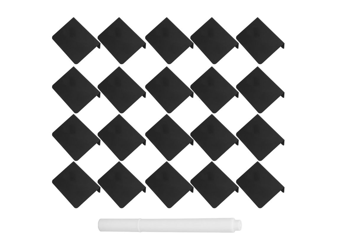 Juego De 20 Mini Pizarras Negras Con Bolígrafo Para Bodas Y Salones De Uñas: Fáciles De Escribir Y Borrar.