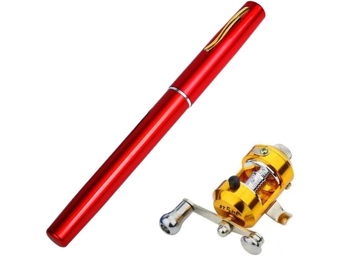 Caña De Pescar, Pescar Mar, Tru, Mini Portátil Para Exteriores, Telescópica Bolsillo, Accesorios Pesca