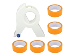 Juego de 6 piezas para aplicar cinta adhesiva, herramienta con 5 rodillos GOKOCO