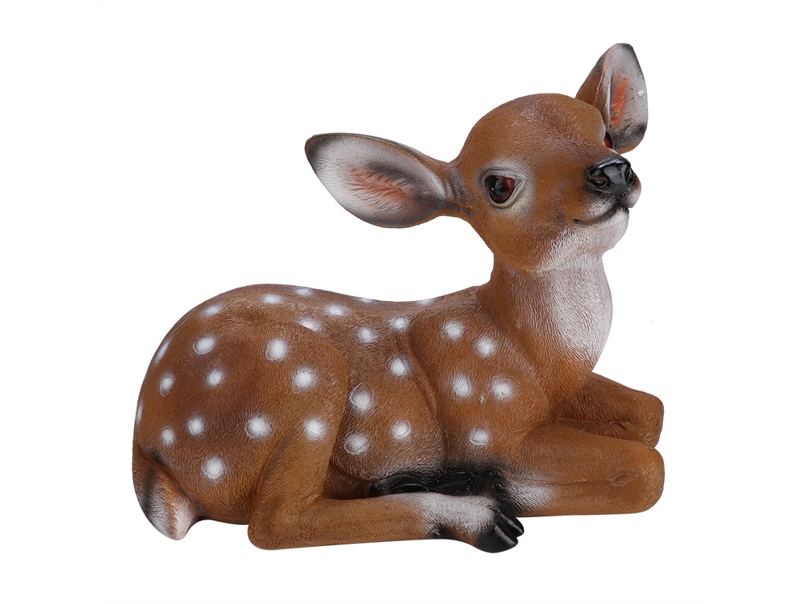 Figura decorativa de ciervo simulado para jardín, patio y hogar.