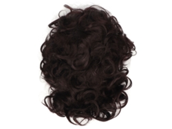 Peluca Corta Rizos Negra Para Hombres, Fibra De Alta Temperatura, Ajustable Y Transpirable, Ideal Para Fiestas Y Uso Diario