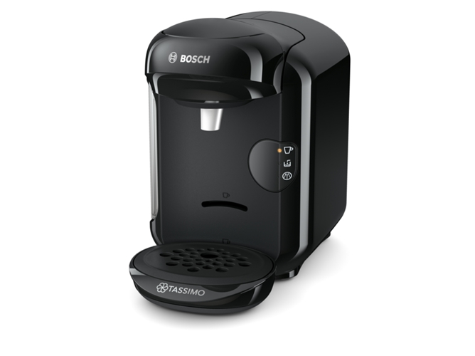 color negro Bosch TAS1402 Tassimo Vivy 2 diseño compacto 1300 W Cafetera automática de cápsulas 