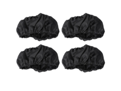 4 Fundas Ajustables Antipolvo Para Ruedas De Cochecito De Bebé - Negras
