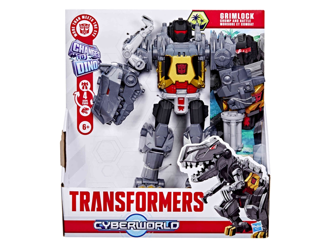 Figura de Transformers Grimlock Morsure y Combat de 22,5 cm, Transformers Cyberworld, a partir de 6 años, Hasbro