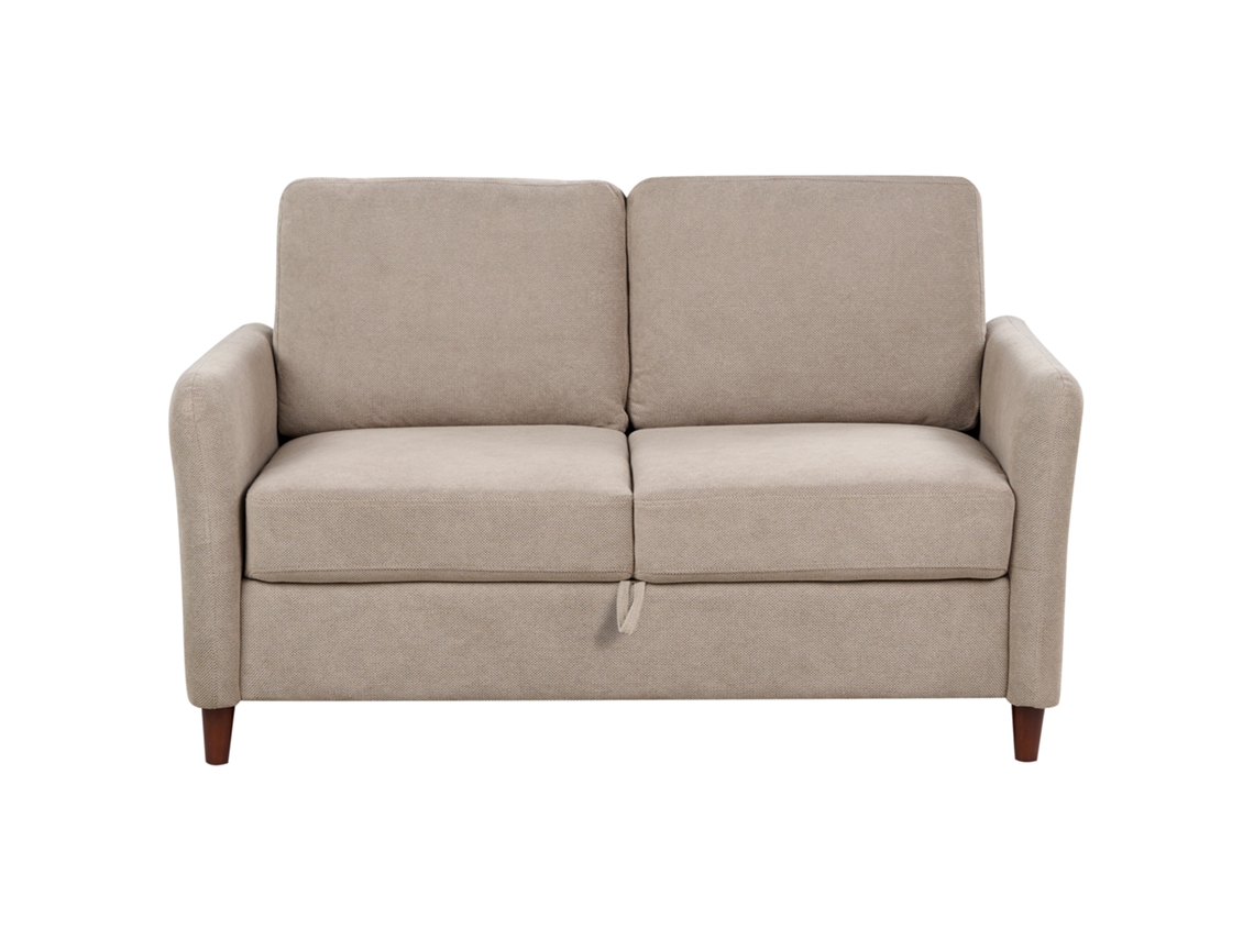 Sofá de 2 plazas BELIANI Mare de Poliéster Beige 143x77x88