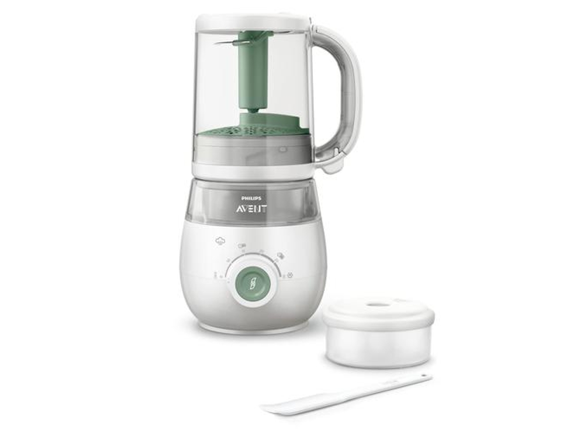 Procesador De Alimentos Para Bebés 4 En 1: Cocina Al Vapor, Tritura, Calienta Y Descongela.