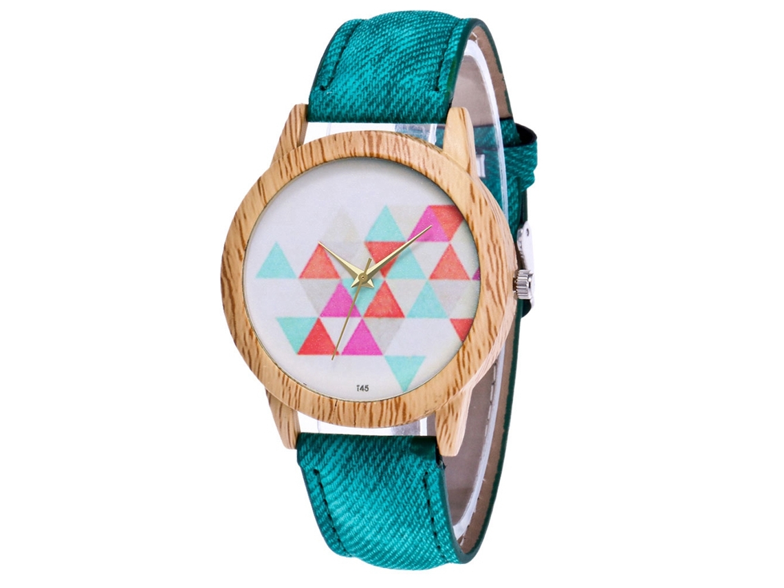 Reloj De Pulsera Zhoulianfa Fashion Quartz Para Mujer, Esfera Redonda, Unisex, Verde.