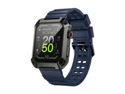 Reloj inteligente Lokmat Ocean 2 Pro negro con pantalla HD de 1,85 pulgadas, Bluetooth, función de llamada, monitor de frecuencia cardíaca, monitor de presión arterial, monitor de SpO2, batería de 450 mAh.
