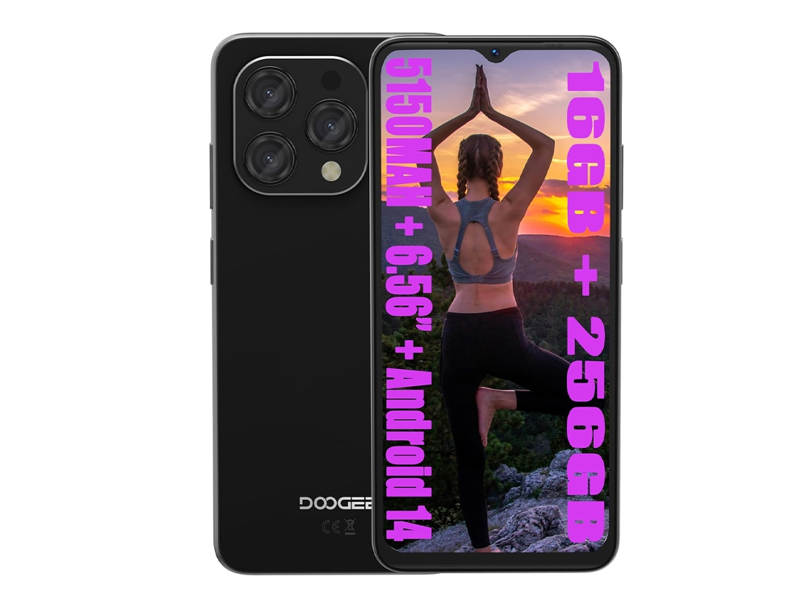 Móvil Doogee N55 Pro 4g 6/256gb 6.56 - Negro Libre