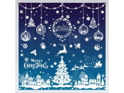 73 pegatinas navideñas para ventanas, hombre de jengibre rojo, dulces navideños, reutilizables, doble cara, decoración para el hogar, fiestas en interiores, Viewleaf
