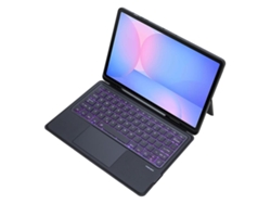 Funda de cuero para Samsung Galaxy Tab S10 Fe con teclado Bluetooth retroiluminado desmontable y panel táctil Zruxe