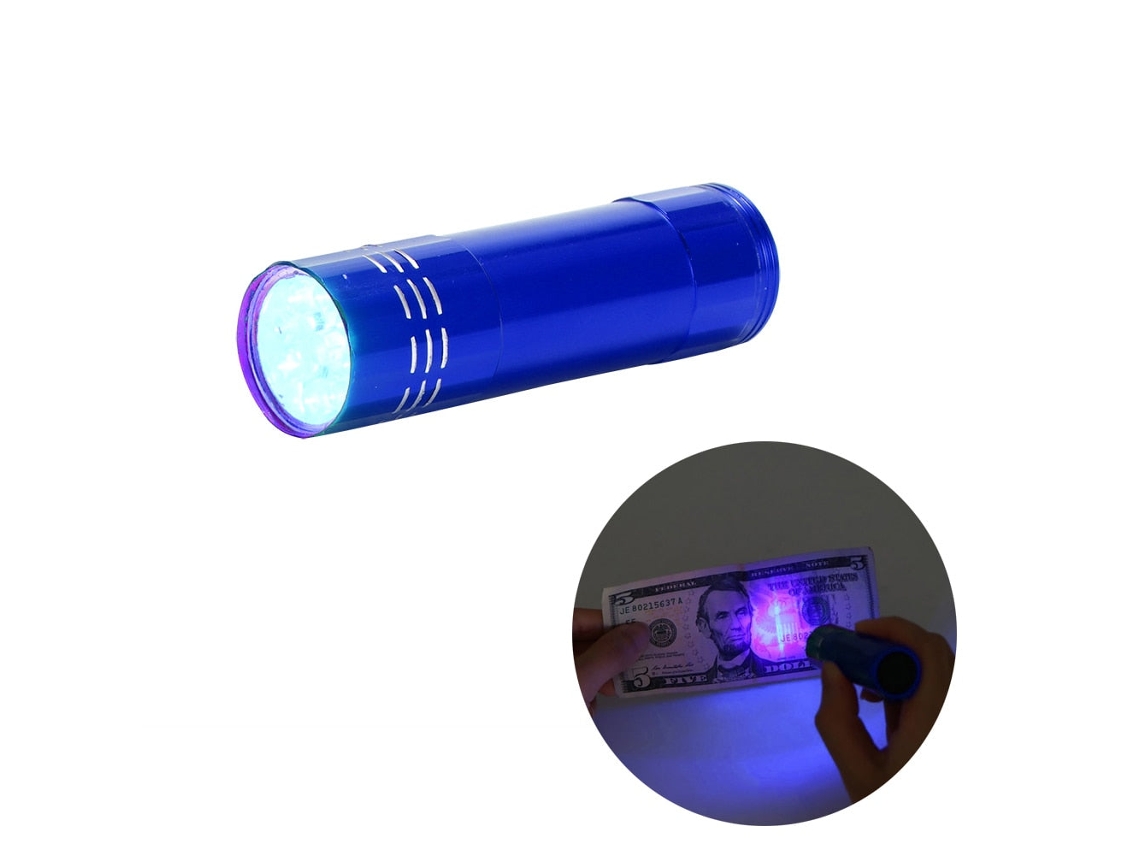 SZSMART  Multi-Funcional Caixa Checker Lanterna Ultravioleta  (Azul)