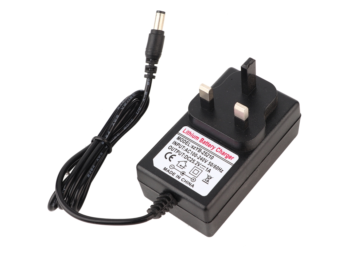 Adaptador de carga de batería 25,2 V 1 A Fuente de alimentación