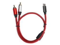 Cable de audio LAXISCREED tipo C a 2RCA