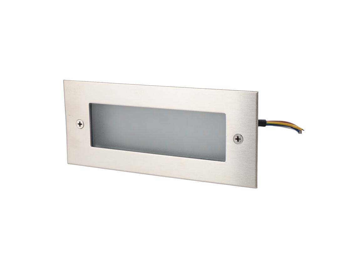 2026-luz De Escalón Led Interior Exterior Aluminio Impermeable Empotrada Pared Escalera 85-265v