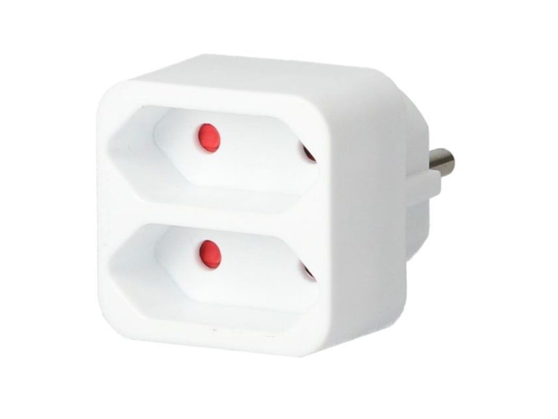 Gsc 103000013 | Conector Doble Salida Plano 1100w 2.5a