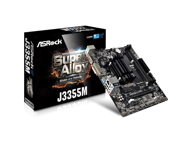 Placa Base ASROCK J3355M (Socket CPU Onboard - Intel J3355 - Micro ATX)