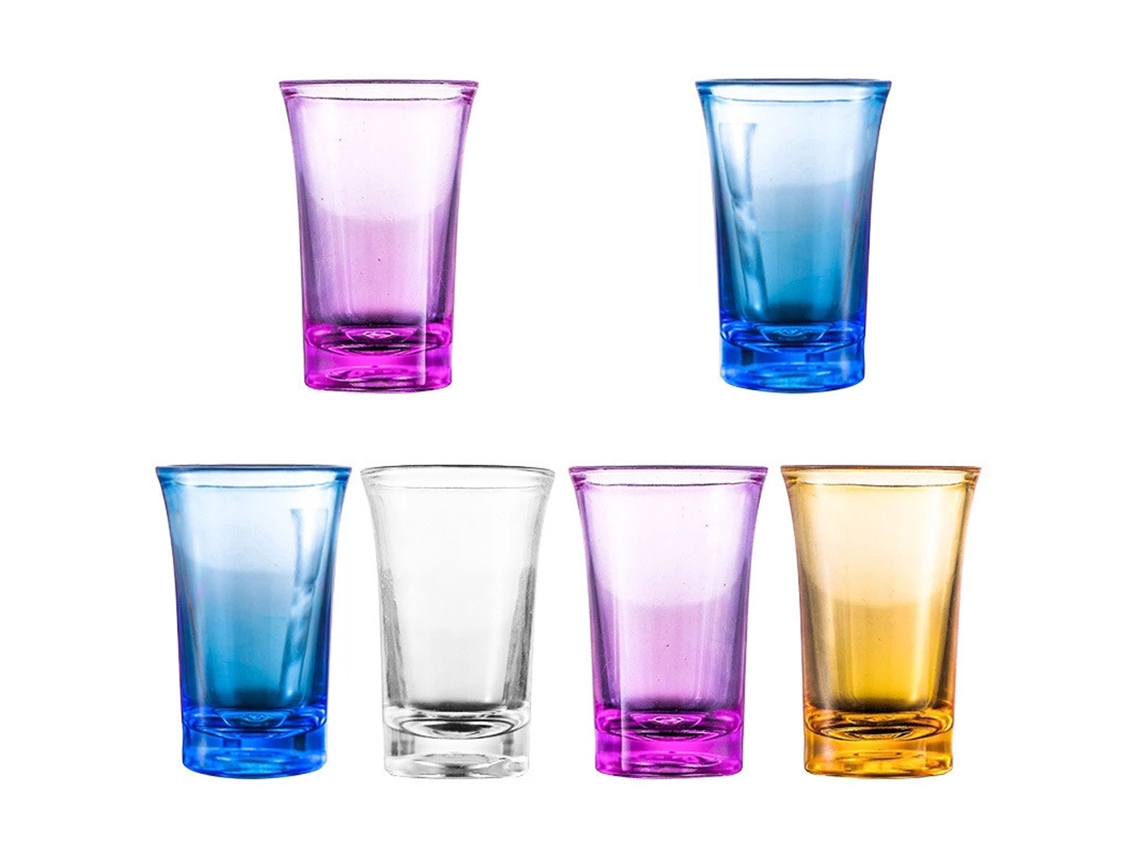 Vasos de chupito de base gruesa para whisky/bar (35 ml)