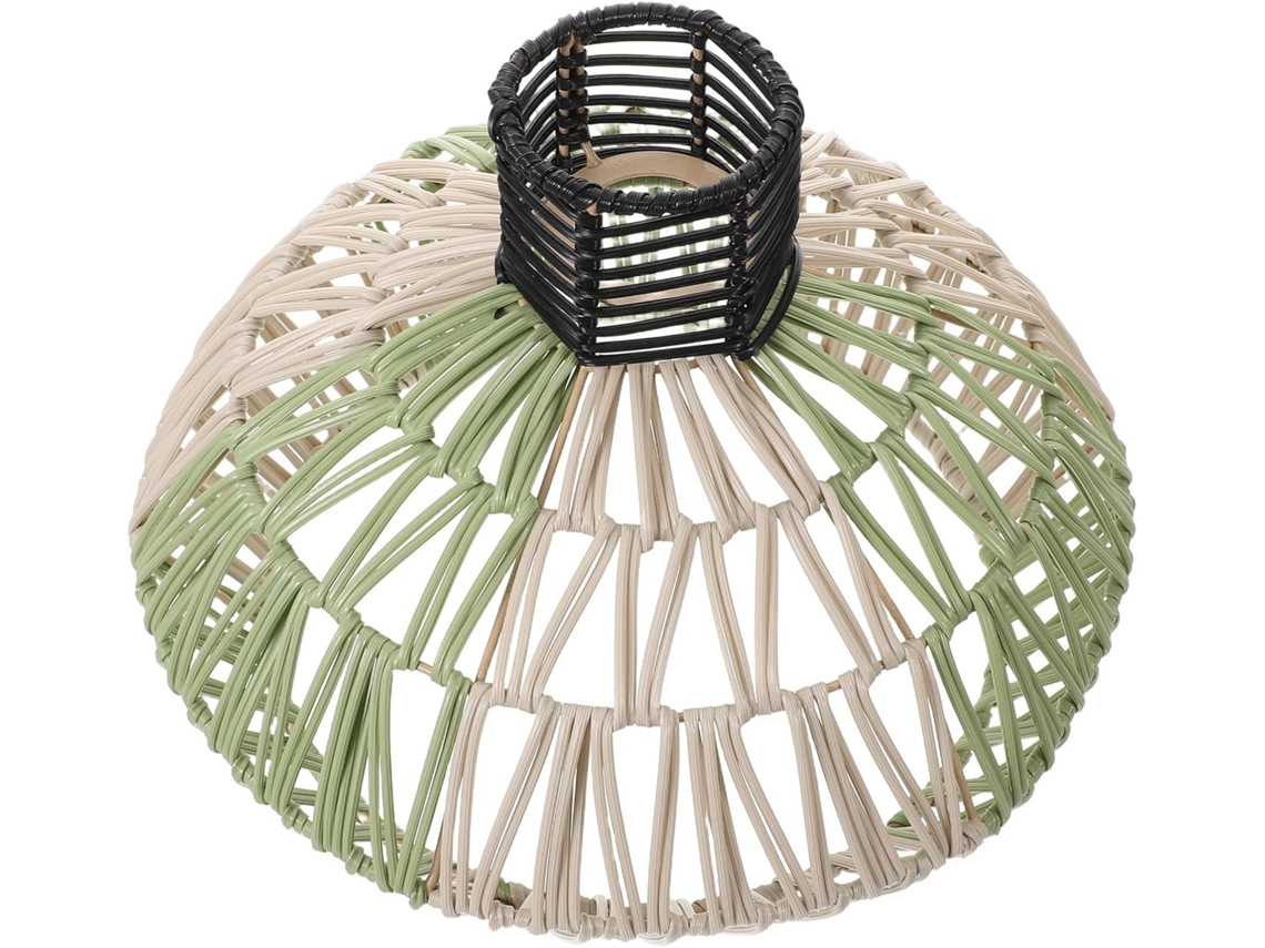 Lámpara colgante bohemia tejida a mano en material natural, estilo rústico para iluminación de techo y decoración de interiores. SFUSHOS