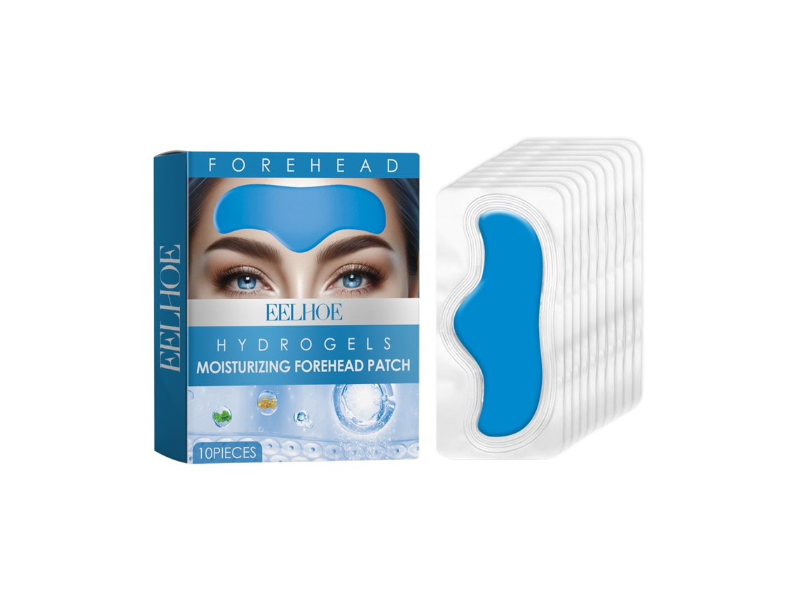 Mascarilla hidratante para la frente que reduce arrugas y líneas de expresión, hidrata y reafirma la piel, 10 unidades.