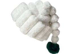 Gorros Navideños Unisex Con Ribete Blanco Cálido Y Pelo Sintético, Ideales Para Actividades De Cosplay Navideñas.