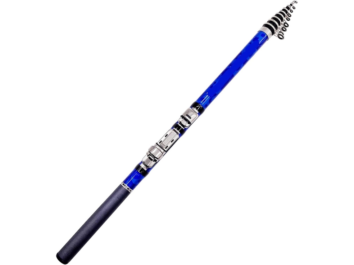 Caña De Pescar Telescópica Para Pesca En Roca 1,5 M A 3,0 M, Carpas, Con Alimentador, Fibra Carbono, Mini C...