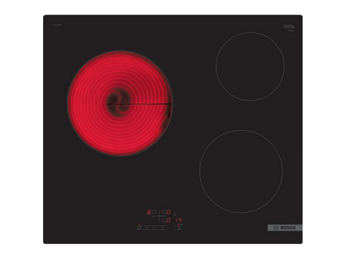 Placa de Vitrocerámica BOSCH PKM611BB8E (Eléctrica - 62 cm - Negro)
