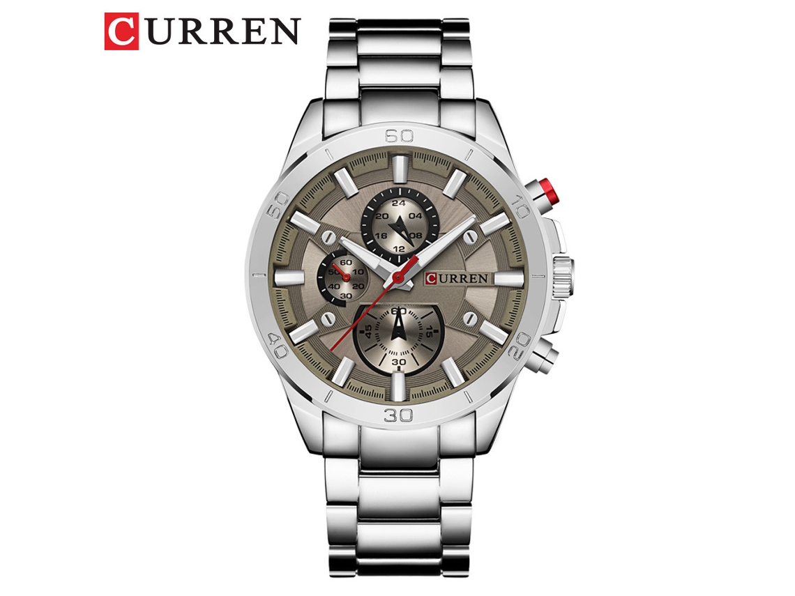 Reloj De Cuarzo Impermeable (gris) Para Hombre, Reloj De Pulsera Para Negocios, Reloj De Moda Casual Para Hombre.