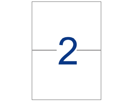 Multi3 Etiquetas Adhesivas Directas 500 Hojas APLI (Blanco - 210 X 148 mm)