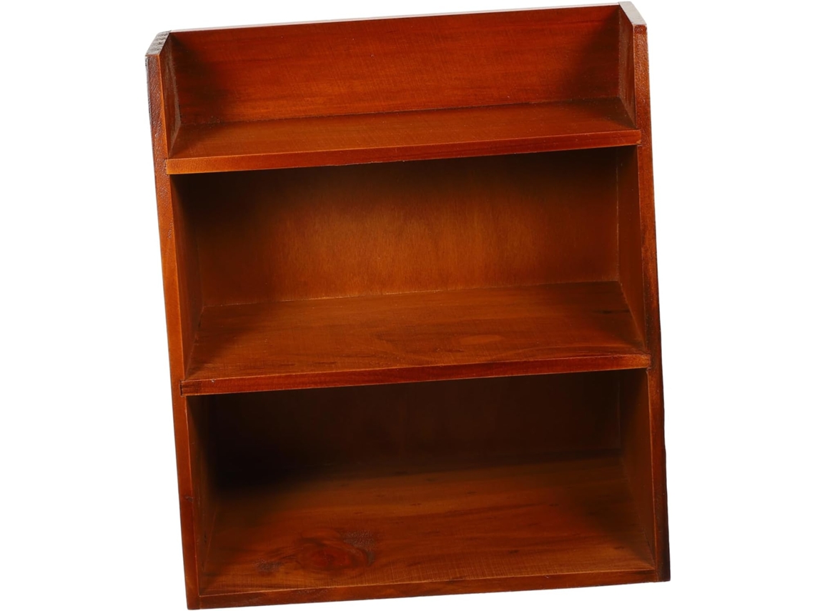 Estante Organizador De Escritorio Pequeño De Madera De Varias Capas