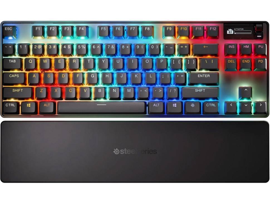 Teclado STEELSERIES Apex Pro TKL Gen 3 (Inalámbrico - Mecánico - Inglés - RGB - Negro)