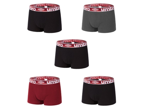 Pack 6 Boxers UMBRO Hombre (Algodón - Multicolor - XL)