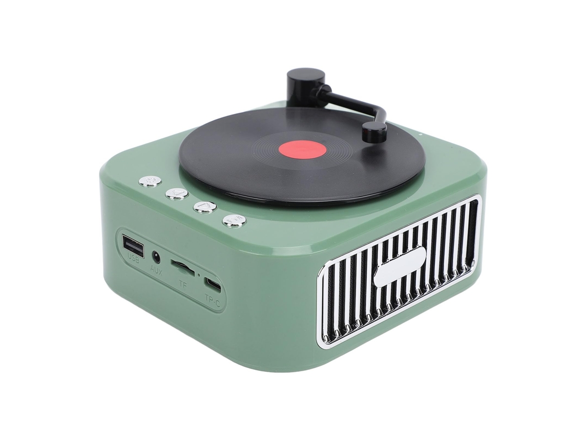 Altavoz Bluetooth Csyy Bfq 03, sonido Hi-Fi retro, verde
