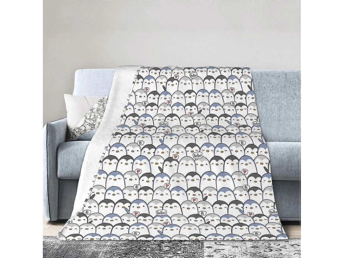 2026-manta De Micro-velvet Super Suave Pingüino Bonito, Ideal Para Dormitorio, Sofá Y Viajes, Antipilling Y Transpirable