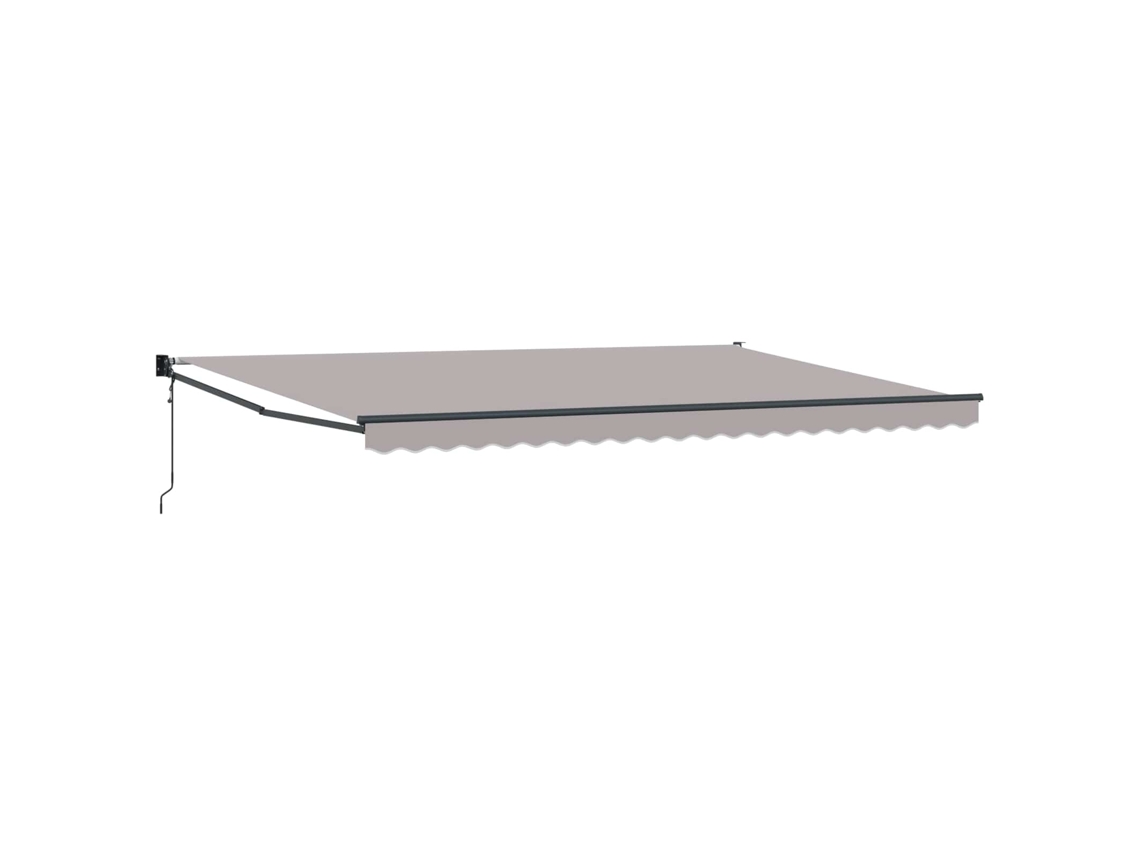 Toldo Retráctil Automático Gris Vidaxl Gris Poliéster