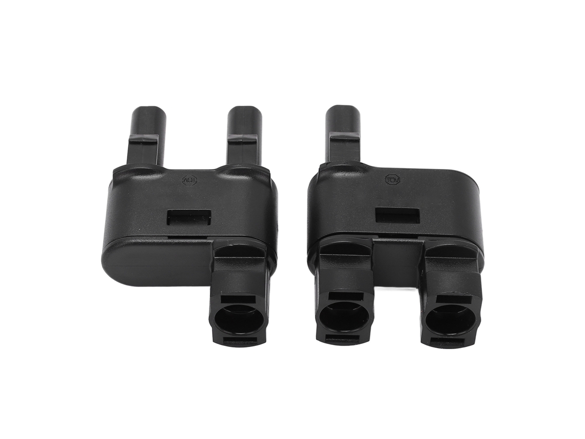 Yncm2026-2pcs Conector Solar Pv 2 A 1 Conector De Cable Dc Para Conexión En Serie De Panel Fotovoltaico