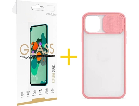 Carcasa + Protector de Pantalla para iPhone 12 SKYHE Morado Lila
