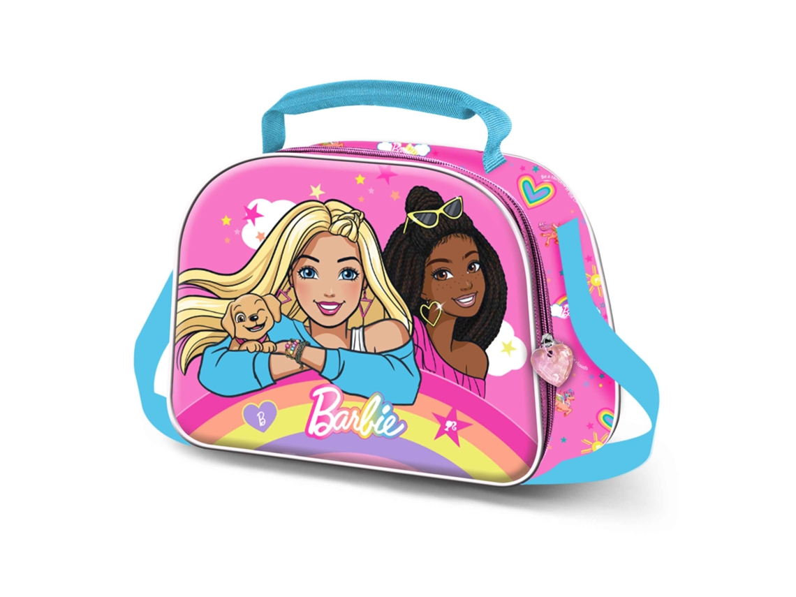 Fiambrera Barbie Rainbowy - 3D, color rosa