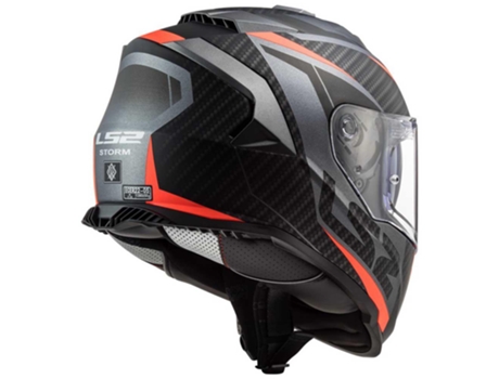 Casco LS2 FF800 Storm Racer Matt Titanium Fluo Orange (Talla: XXL)