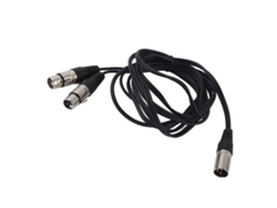 Cable Estéreo Balanceado Xlr Macho A Doble Xlr Hembra De 3 M Para Micrófono Y Audio