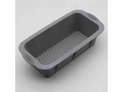 Moldes cuadrados de silicona antiadherentes Rebe-2, ideales para hornear pan casero, en color gris, aptos para microondas y lavavajillas.
