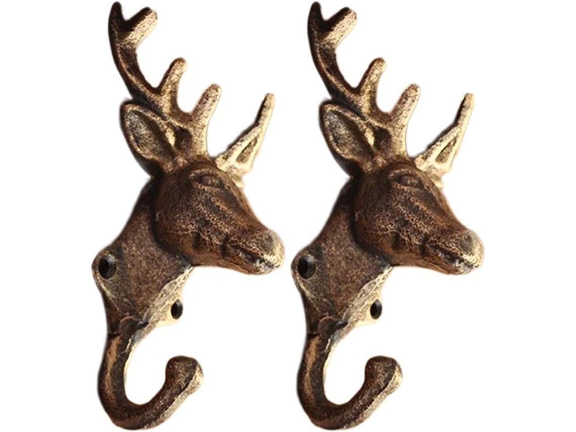 Lote De 2 Cintres Muraux En Estilo Fértil Decoración Antigua Para Vêtements Et Chapeaux